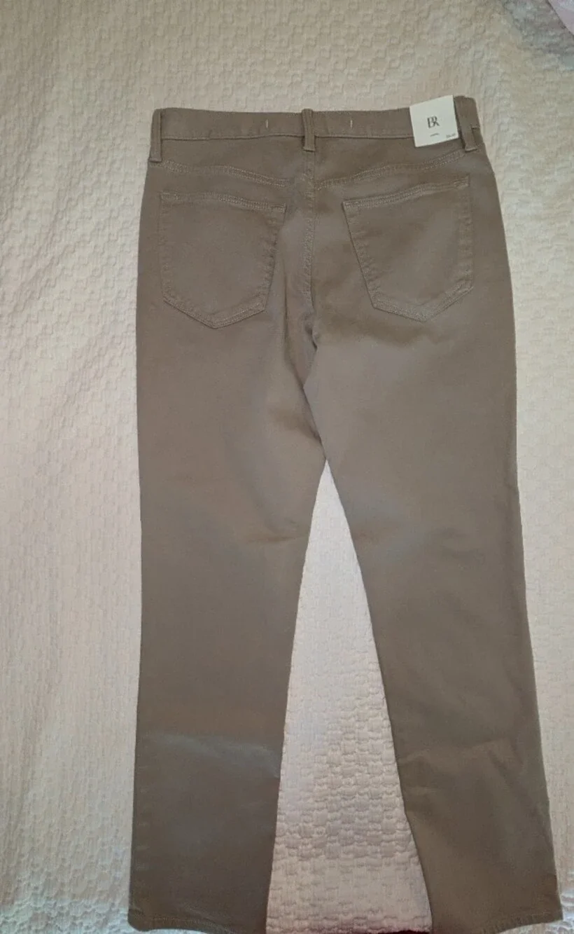 NWT Men's Banana Republic Slim Fit Traveler Tan/khaki Chino Pants 30x30